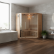 Tradycyjna sauna fińska narożna LUXE 3-4-osobowa - SNÖ
