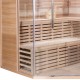 Tradycyjna fińska sauna narożna LUXE 5-6 osobowa - SNÖ