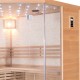 Tradycyjna fińska sauna narożna LUXE 5-6 osobowa - SNÖ
