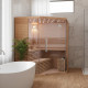 Tradycyjna fińska sauna narożna LUXE 5-6 osobowa - SNÖ