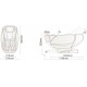 Podgrzewany fotel do masażu całego ciała - Zero Gravity - Bluetooth - Luxe K389-1 - KÔSU