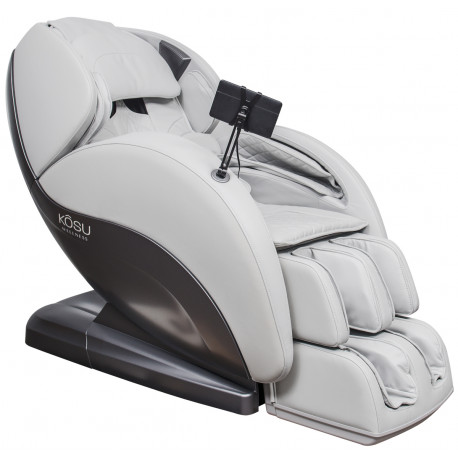 Podgrzewany fotel masujący 3D - Zero Gravity - Bluetooth - K20 biały - KÔSU